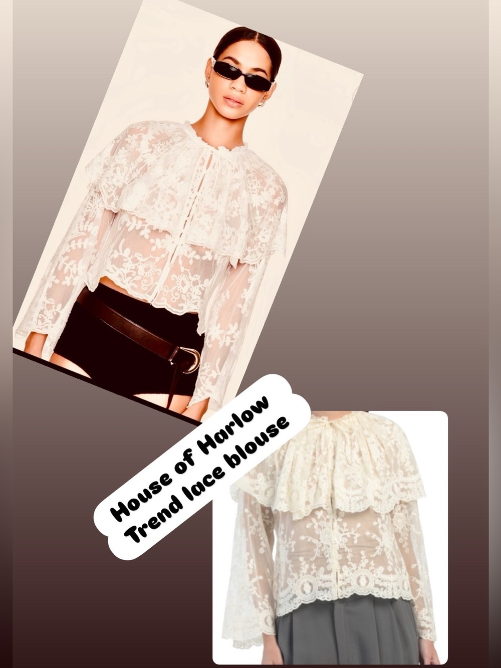 TREND NEW ! HOUSE OF HARLOW LACE BLOUSE 
🚨FIRM PRICE NO DISCOUNT ON THIS BLOUSE - Picture 2 of 16